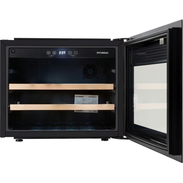 Винный шкаф Hyundai HBWC 0461 SCT черный