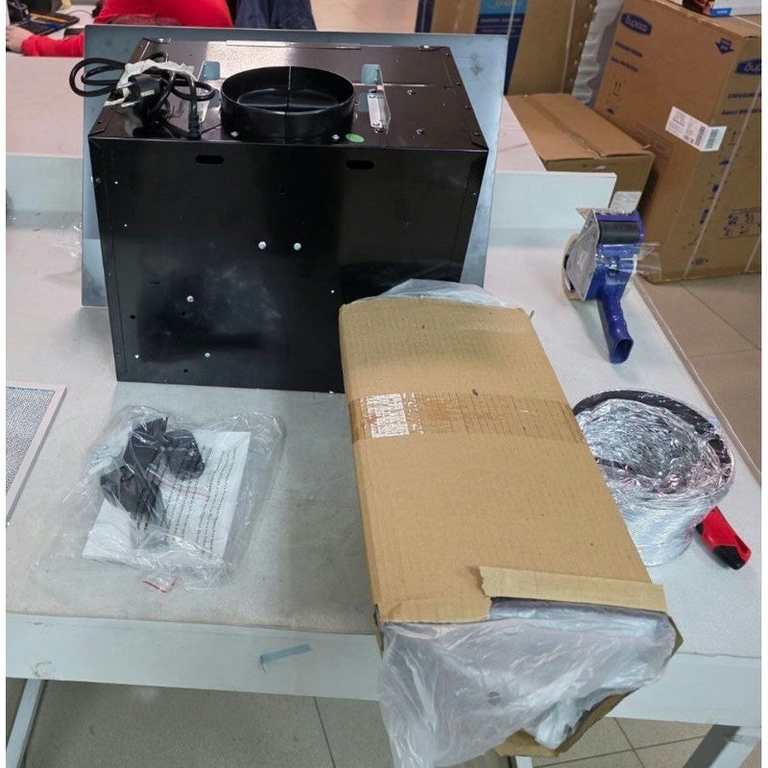 УЦ Вытяжка EXITEQ EX-1116 black (плохая упаковка, царапина на поверхности, нет колпачка на диоде, восстановление датчика температуры)