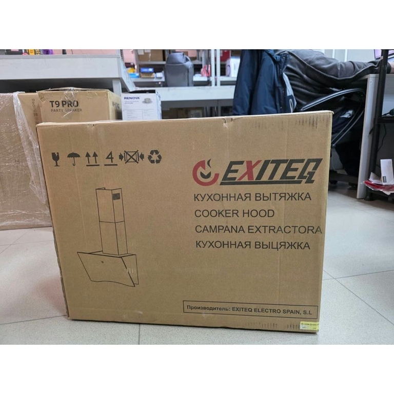 УЦ Вытяжка EXITEQ EX-1116 black (плохая упаковка, царапина на поверхности, нет колпачка на диоде, восстановление датчика температуры)