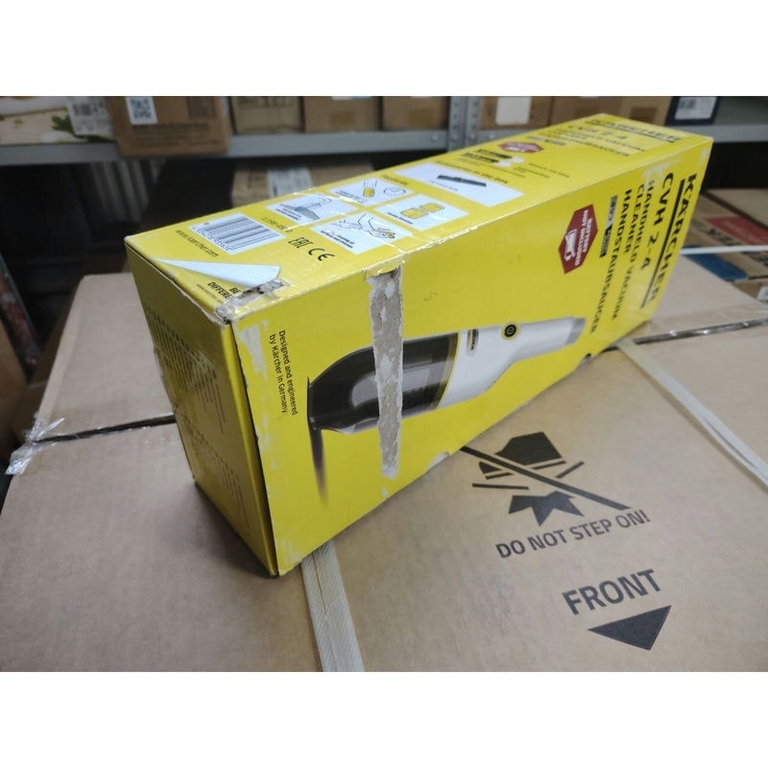 УЦ Пылесос ручной Karcher CVH 2-4 белый (1.198-450.0) батарея не в комплекте (плохая упаковка)