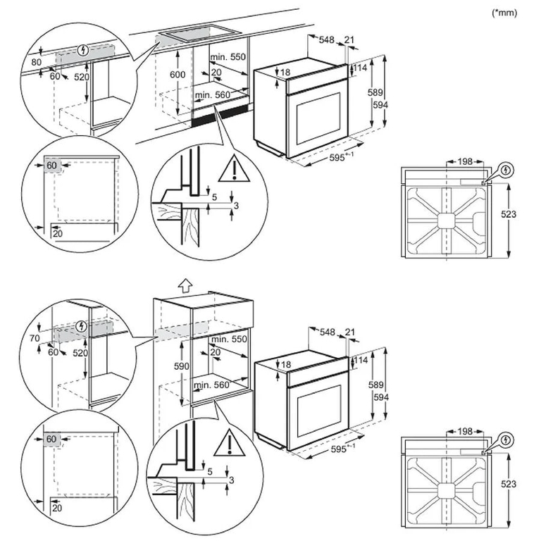 Духовой шкаф ELECTROLUX EOF3C50H