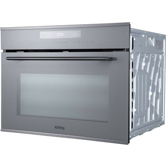 Духовой шкаф Korting OKB 3250 GBXGr MW серое стекло+черная нерж