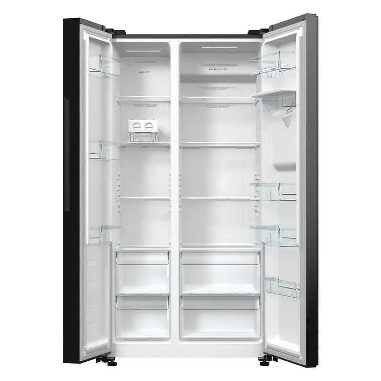 Холодильник Gorenje NRR9185EABXLWD черный матовый