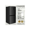 Холодильник Harper RH6966BI черное стекло