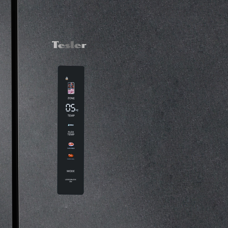 Холодильник TESLER RFD-427BI Sparkling Grey