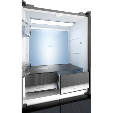 Холодильник Weissgauff WCD 450 Rock Glass NoFrost Inverter