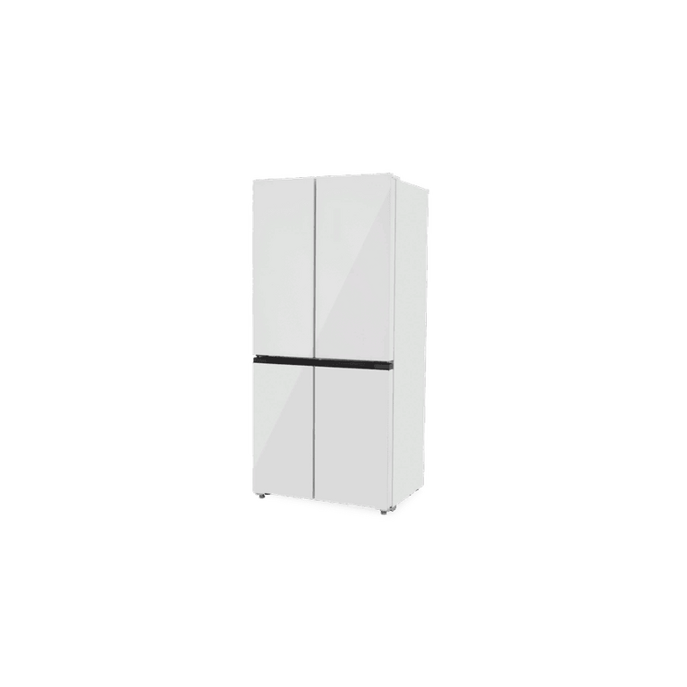 Холодильник ZUGEL ZRCD430W белое стекло