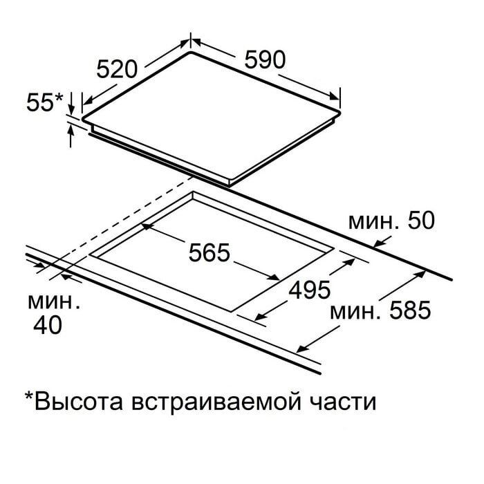 Индукционная варочная панель MAUNFELD CVI594SB2BKF Inverter