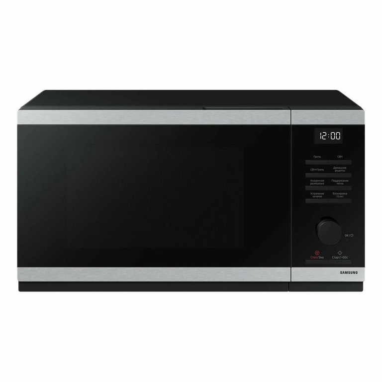 Микроволновая печь Samsung MG23DG4524ATBW нерж/черный