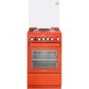 Плита De Luxe 5040.40г (кр) ЧР-017 терракотовый (стеклянная крышка) реш.чугун