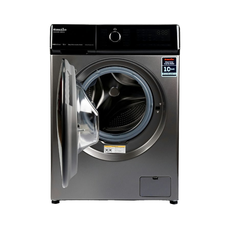 Стиральная машина SMILE SWMSW12DG1400 графит/черный