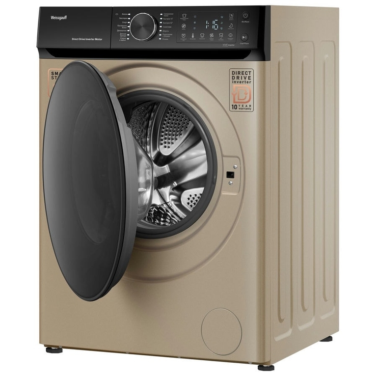 Стиральная машина Weissgauff WM 59411 Direct Drive Inverter Steam Champagne
