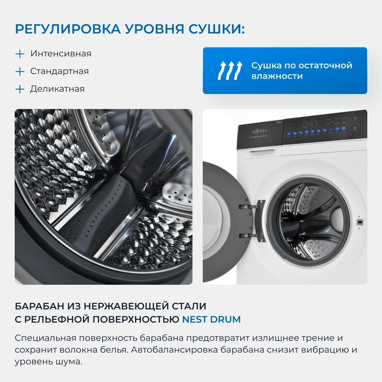 Стиральная машина ZUGEL ZWDF107121I