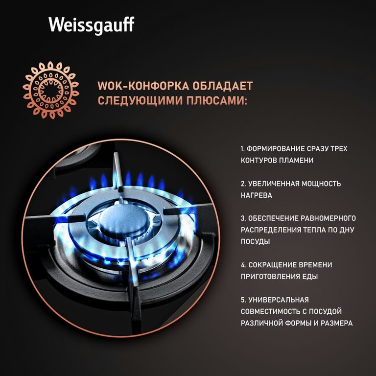 Варочная поверхность Weissgauff HG 451 Bgh