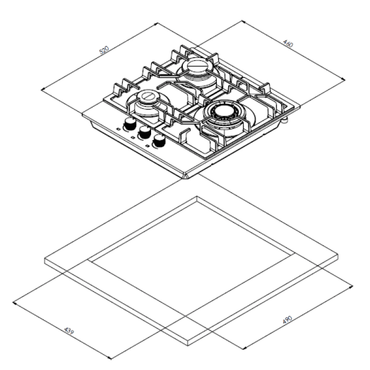 Варочнаяе поверхность Weissgauff HG 430 BGV