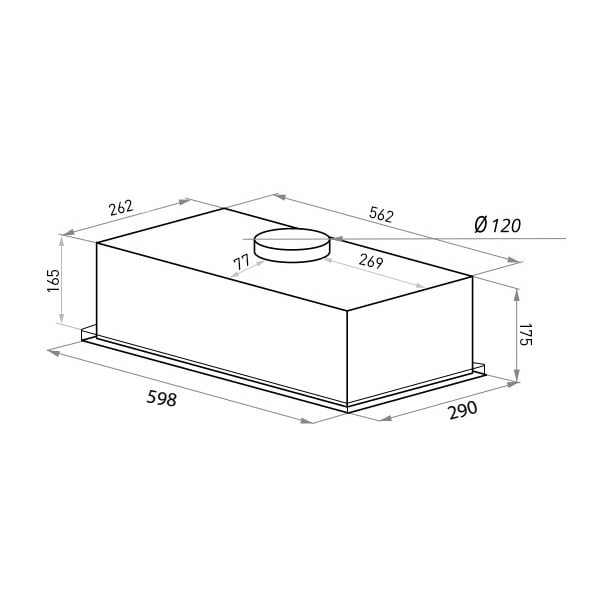 Вытяжка HOMSair Camelia Power 60 Inox