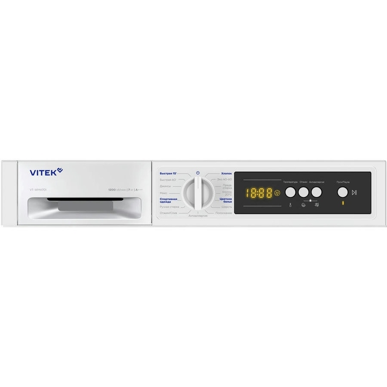 Встраиваемая стиральная машина Vitek VT-WMA701 белый